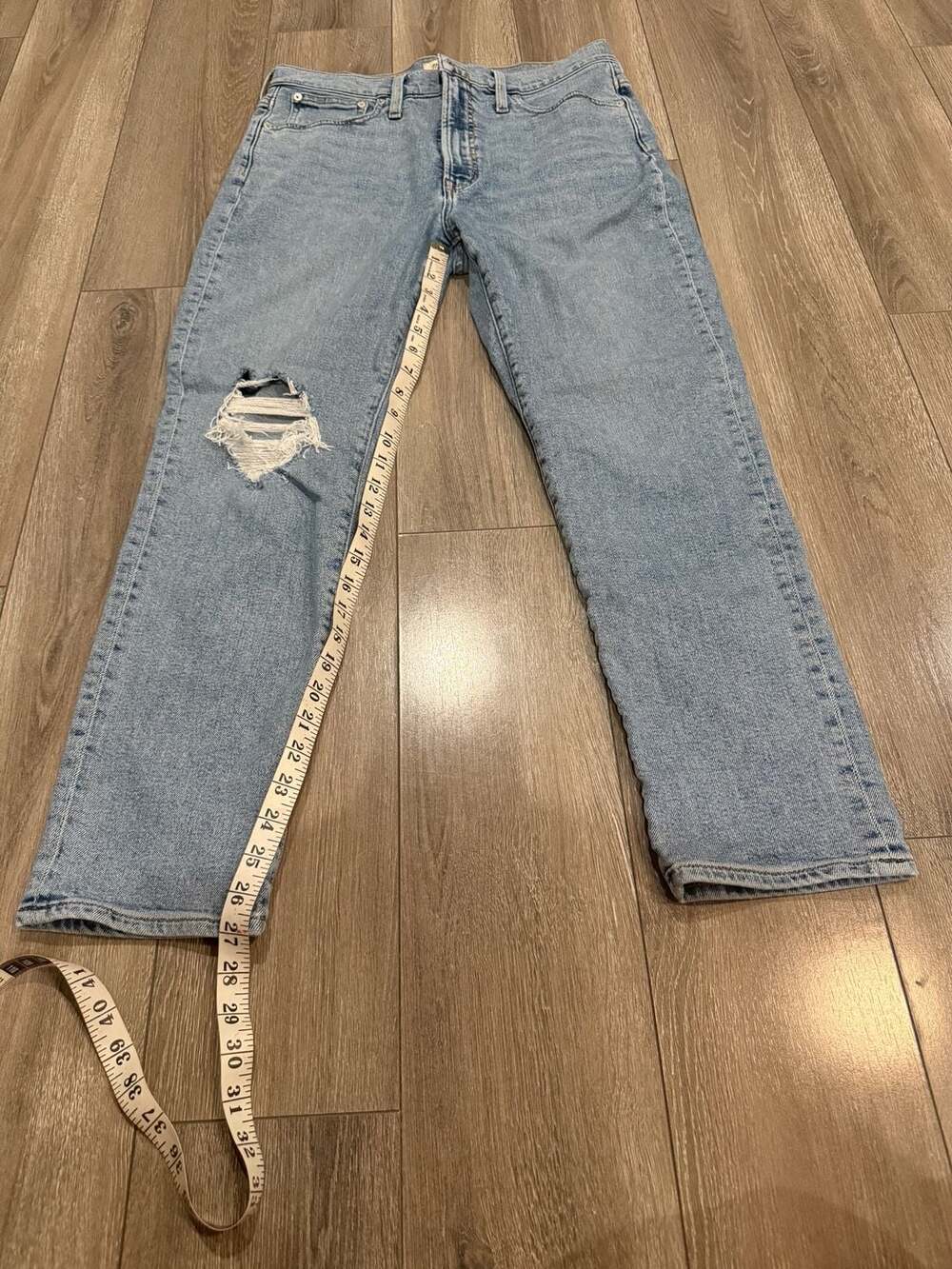 Madewell Perfect Vintage Jean Women's Distressed High-Rise Slim Jeans Size 30